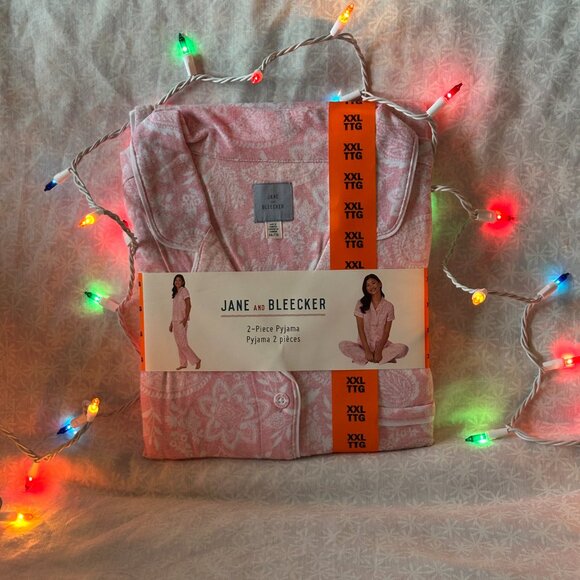 Jane and Bleecker Women's 2 pc Pajama Set Size xxl NWT - Picture 1 of 4